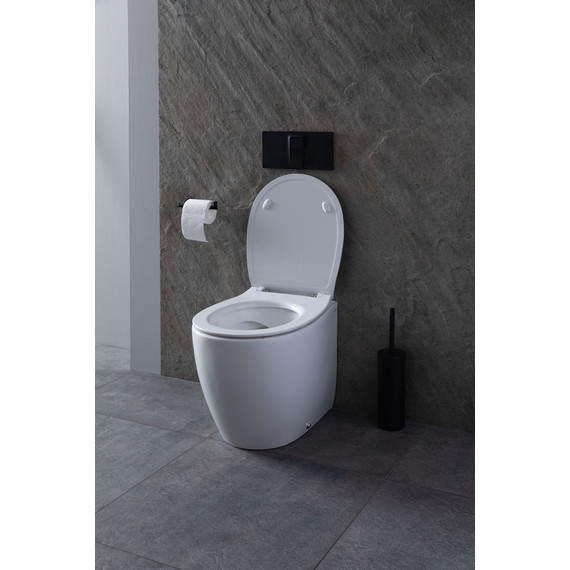 Унитаз приставной безободковый Allen Brau Fantasy 4.11007.20 с тонкой крышкой микролифт - фото 32