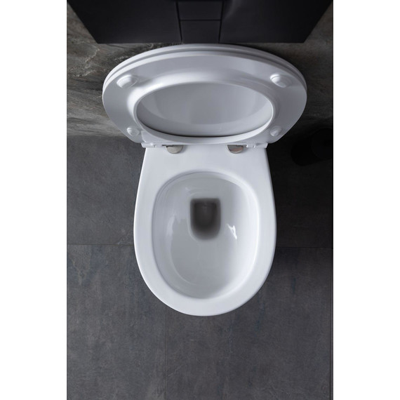 Унитаз приставной безободковый Allen Brau Fantasy 4.11007.20 с тонкой крышкой микролифт - фото 35