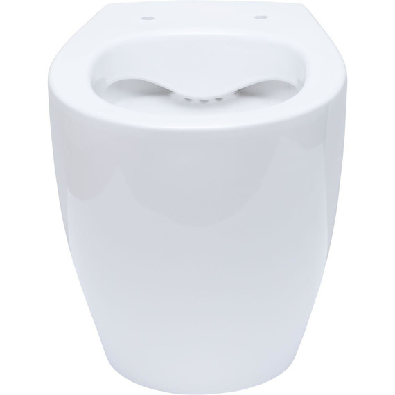 Унитаз приставной безободковый Allen Brau Fantasy 4.11007.20 с тонкой крышкой микролифт - фото 3