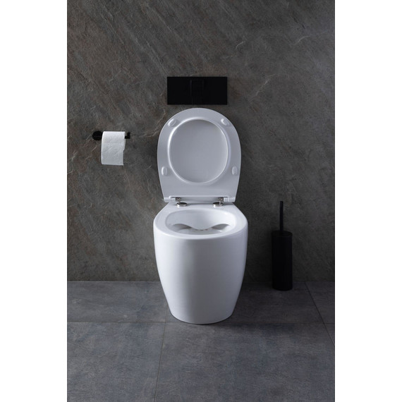 Унитаз приставной безободковый Allen Brau Fantasy 4.11007.20 с тонкой крышкой микролифт - фото 39