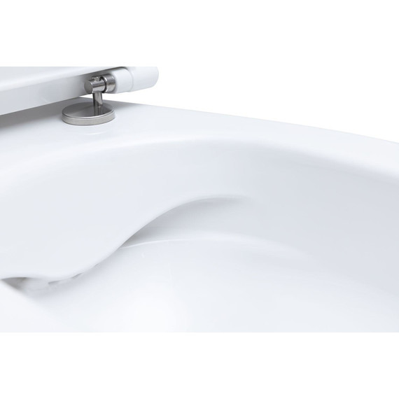 Унитаз приставной безободковый Allen Brau Fantasy 4.11007.20 с тонкой крышкой микролифт - фото 5