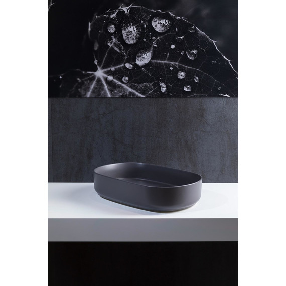 Раковина-чаша Allen Brau Fantasy 55 см 4.11022.AN, антрацит - фото 4
