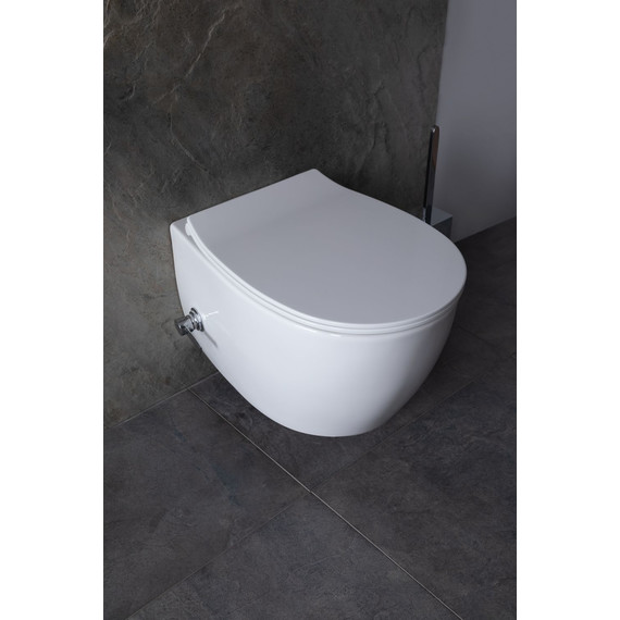 Унитаз-биде подвесной безободковый Allen Brau Fantasy 4.11HC1.20 с тонкой крышкой микролифт - фото 29