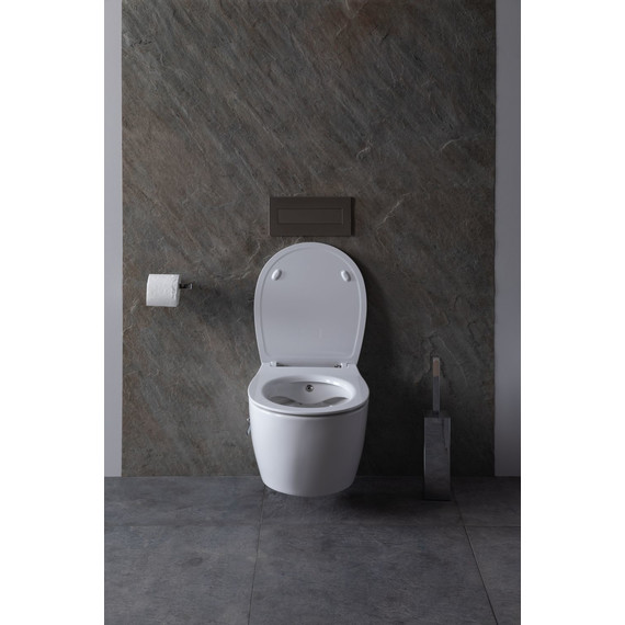 Унитаз-биде подвесной безободковый Allen Brau Fantasy 4.11HC1.20 с тонкой крышкой микролифт - фото 28