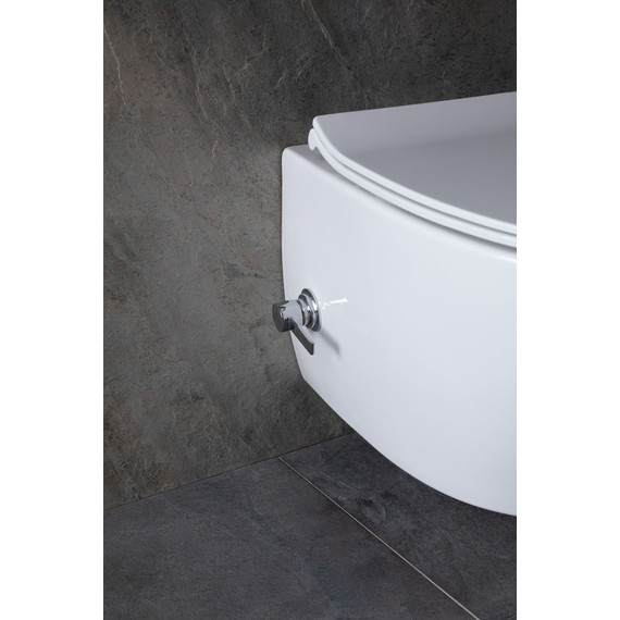 Унитаз-биде подвесной безободковый Allen Brau Fantasy 4.11HC1.20 с тонкой крышкой микролифт - фото 27