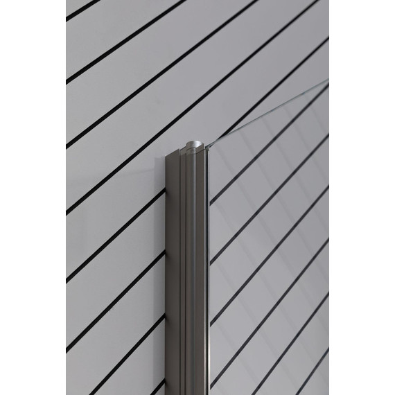 Шторка для ванны Allen Brau Priority 80x150 см 3.31024.BA, серебро браш/прозрачное - фото 10