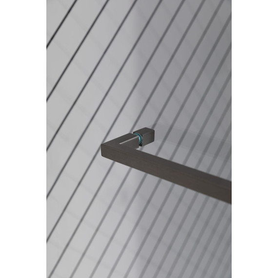 Шторка для ванны Allen Brau Priority 80x150 см 3.31024.BA, серебро браш/прозрачное - фото 11