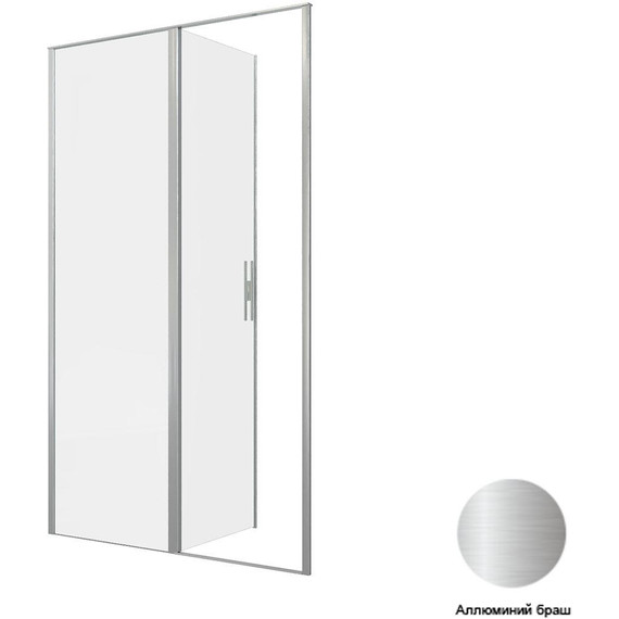 Душевая дверь Allen Brau Priority 120 см 3.31008.BA, серебро браш/прозрачное - фото 10