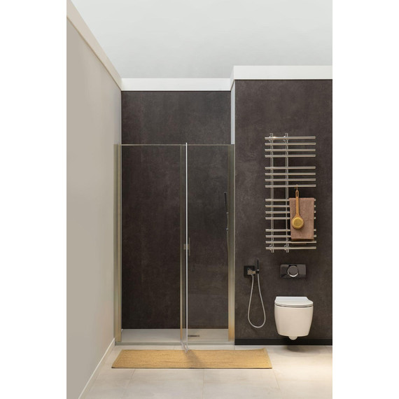 Душевая дверь Allen Brau Priority 120 см 3.31008.BA, серебро браш/прозрачное - фото 3