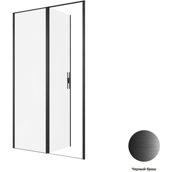 Душевая дверь Allen Brau Priority 120 см 3.31009.BBA, чёрный браш/прозрачное - фото 11