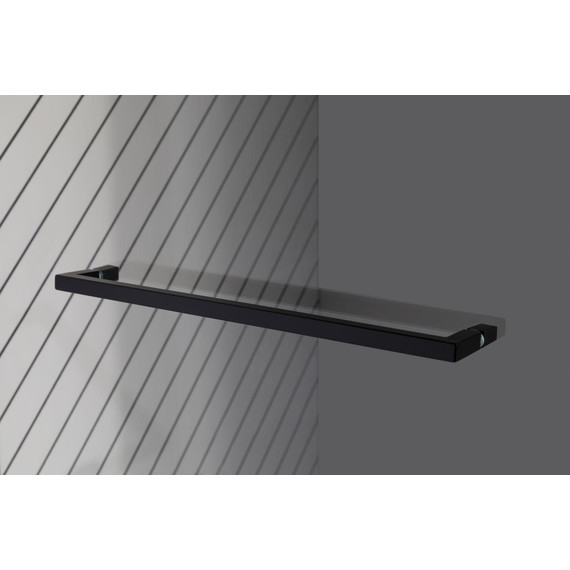 Шторка для ванны Allen Brau Priority 80x150 см 3.31022.BBA, чёрный браш/прозрачное - фото 7