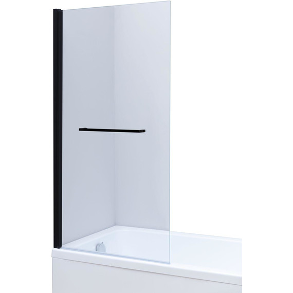 Шторка для ванны Allen Brau Priority 80x150 см 3.31022.BBA, чёрный браш/прозрачное - фото 4