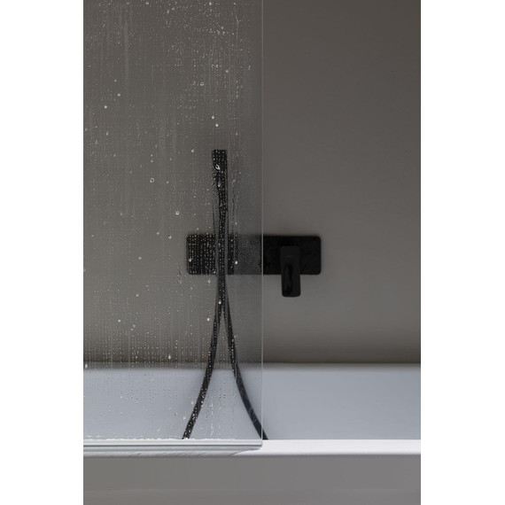 Шторка для ванны Allen Brau Priority 80x150 см 3.31022.BBA, чёрный браш/прозрачное - фото 11