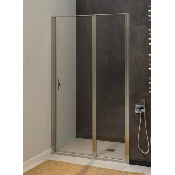 Душевая дверь Allen Brau Priority 90 см 3.31026.BA (стекло 8 мм) серебро браш/прозрачное - фото 14
