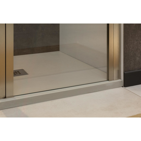 Душевая дверь Allen Brau Priority 100 см 3.31029.BA (стекло 8 мм) серебро браш/прозрачное - фото 10