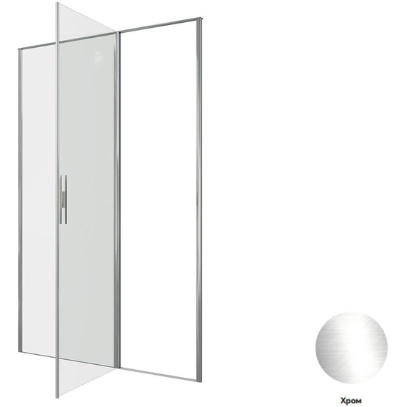 Душевая дверь Allen Brau Priority 140 см 3.31034.00 (стекло 8 мм) серебро браш/прозрачное - фото 13