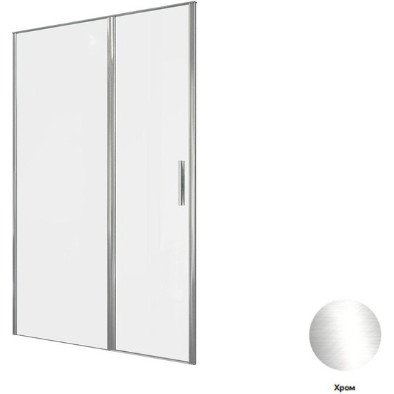 Душевая дверь Allen Brau Priority 140 см 3.31034.00 (стекло 8 мм) серебро браш/прозрачное - фото 14