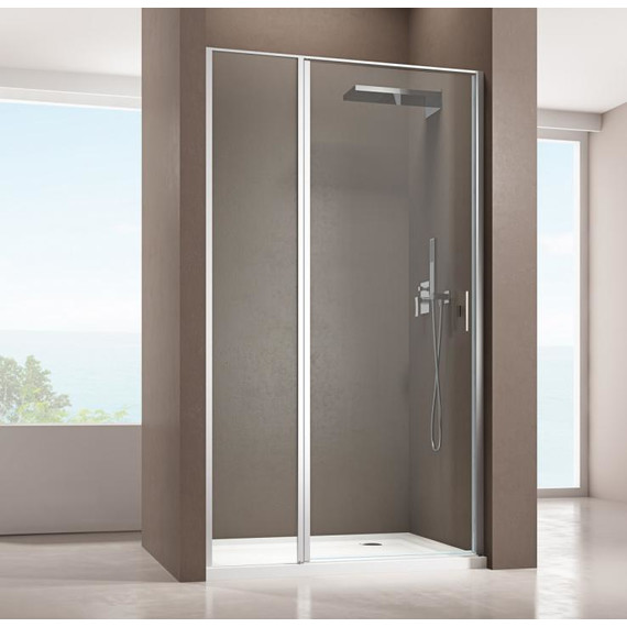 Душевая дверь Allen Brau Priority 140 см 3.31034.00 (стекло 8 мм) серебро браш/прозрачное - фото 11