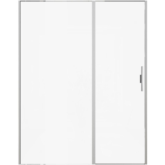 Душевая дверь Allen Brau Priority 160 см 3.31038.BA (стекло 8 мм) серебро браш/прозрачное - фото 