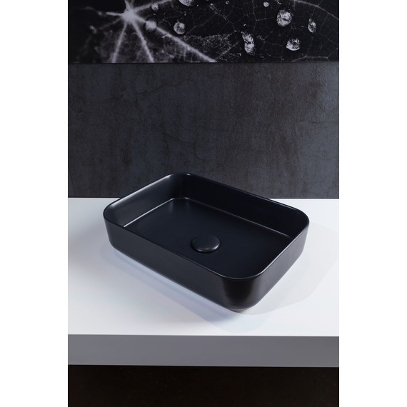 Раковина-чаша Allen Brau Fantasy 50 см 4.11021.31, чёрный матовый - фото 8