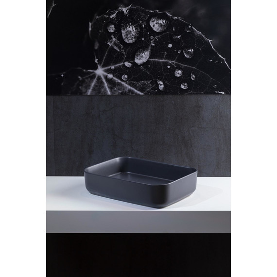 Раковина-чаша Allen Brau Fantasy 50 см 4.11021.AN, антрацит - фото 4