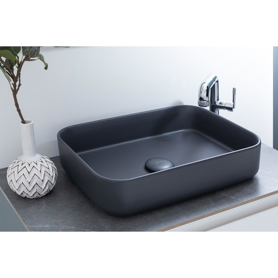 Раковина-чаша Allen Brau Fantasy 50 см 4.11021.AN, антрацит - фото 7