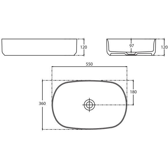 Раковина-чаша Allen Brau Fantasy 55 см 4.11022.MT, мятный - фото 7