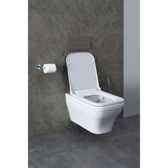 Унитаз подвесной безободковый Allen Brau Infinity 4.21011.20 с крышкой микролифт - фото 26