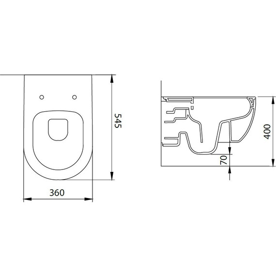 Унитаз подвесной безободковый Allen Brau Priority 4.31001.31 с тонкой крышкой микролифт, чёрный матовый - фото 37