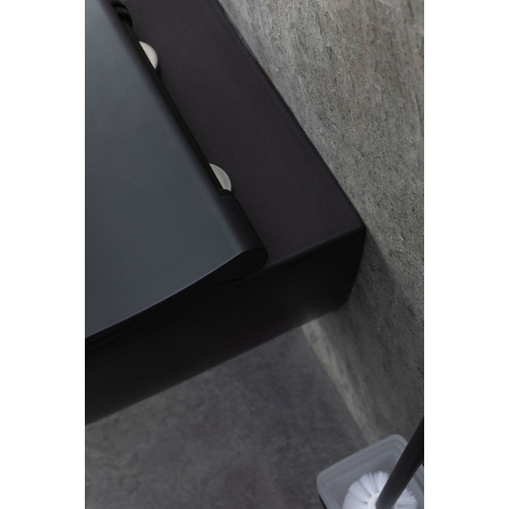 Унитаз подвесной безободковый Allen Brau Priority 4.31001.31 с тонкой крышкой микролифт, чёрный матовый - фото 15