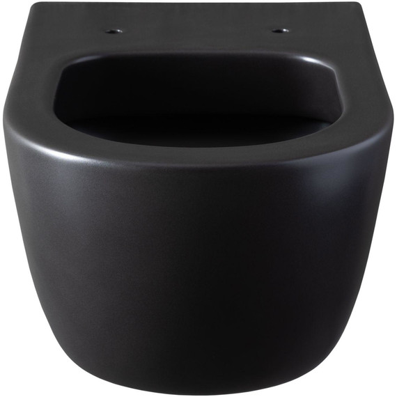 Унитаз подвесной безободковый Allen Brau Priority 4.31001.31 с тонкой крышкой микролифт, чёрный матовый - фото 11