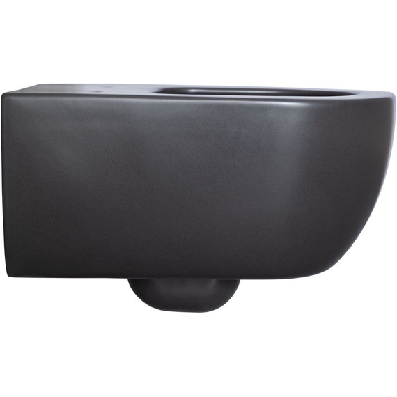 Унитаз подвесной безободковый Allen Brau Priority 4.31001.31 с тонкой крышкой микролифт, чёрный матовый - фото 3