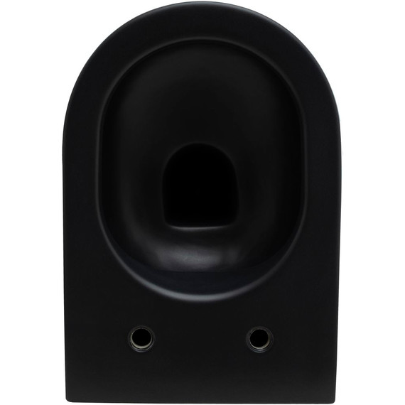 Унитаз подвесной безободковый Allen Brau Reality 4.32006.31 с крышкой микролифт, чёрный матовый - фото 12