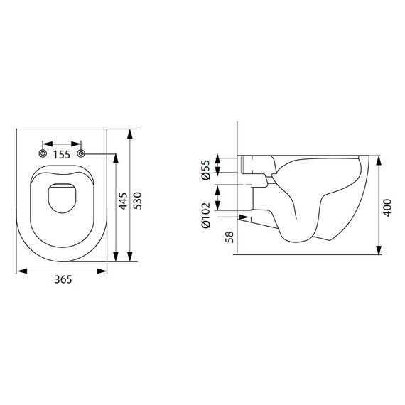 Унитаз подвесной безободковый Allen Brau Reality 4.32006.AN с крышкой микролифт, антрацит - фото 3