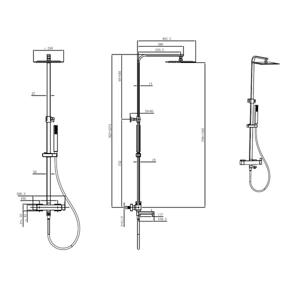 Душевая стойка Allen Brau Infinity 5.21029-00 - фото 7
