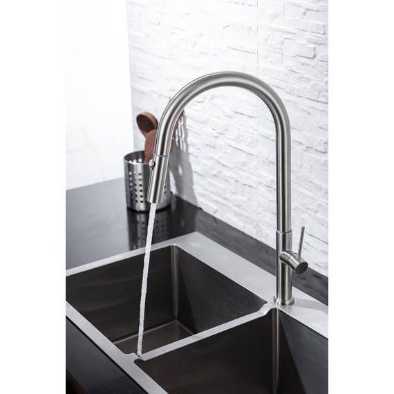 Смеситель для кухни Allen Brau Sprungfeder 5.60002-SS, сталь браш - фото 3