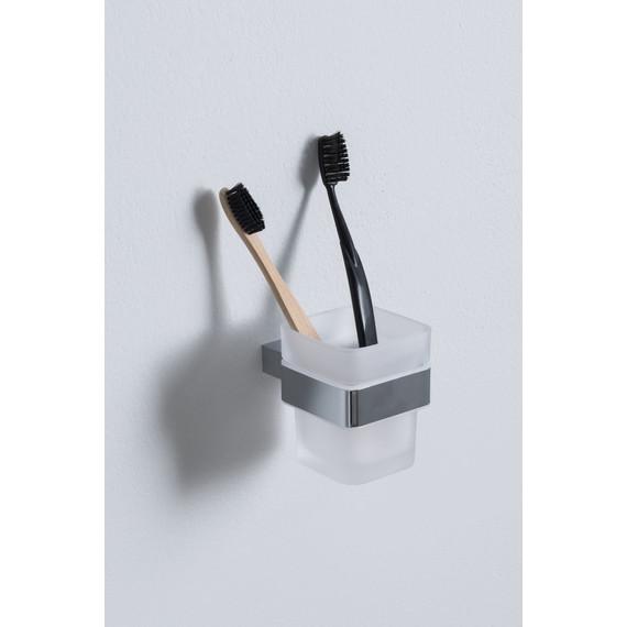 Стакан для зубных щеток Allen Brau Infinity 6.21002-00, цвет белый/хром - фото 2