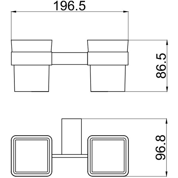 Стакан двойной Allen Brau Infinity 6.21003-31, цвет белый/чёрный матовый - фото 9