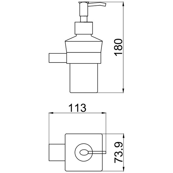 Дозатор для жидкого мыла Allen Brau Infinity 6.21006-00, цвет белый/хром - фото 5