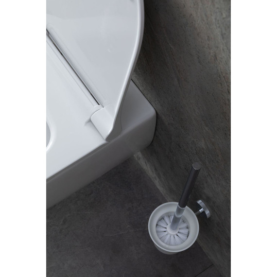 Ершик для унитаза Allen Brau Priority 6.31008-BN, цвет белый/никель браш - фото 2