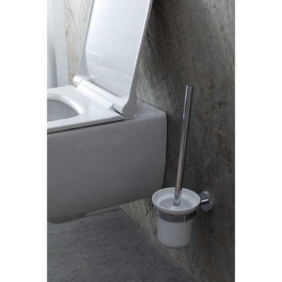 Ершик для унитаза Allen Brau Priority 6.31008-BN, цвет белый/никель браш - фото 3