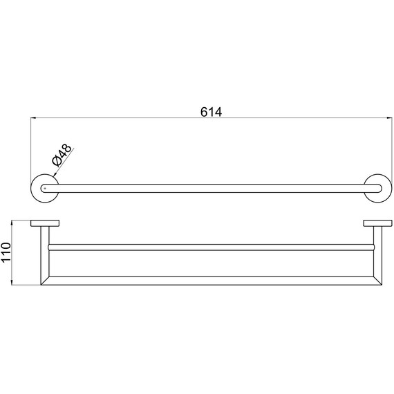 Полотенцедержатель Allen Brau Priority 6.31012-BN, цвет никель браш - фото 3