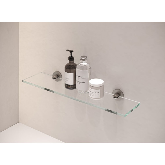 Полка стеклянная Allen Brau Priority 6.31013-BN 50 см, цвет никель браш - фото 2