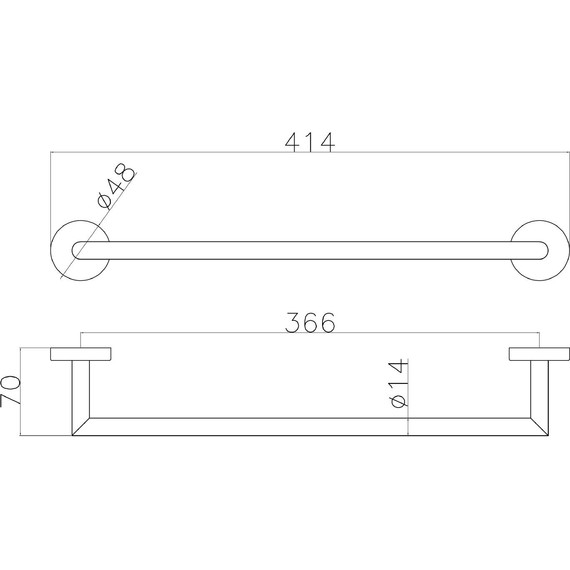 Полотенцедержатель Allen Brau Priority 6.31A11-BN, цвет никель браш - фото 2