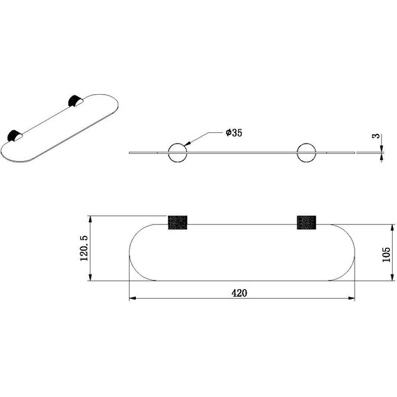 Полочка Allen Brau Priority 4.0 6.31C13-BN, цвет никель браш - фото 2