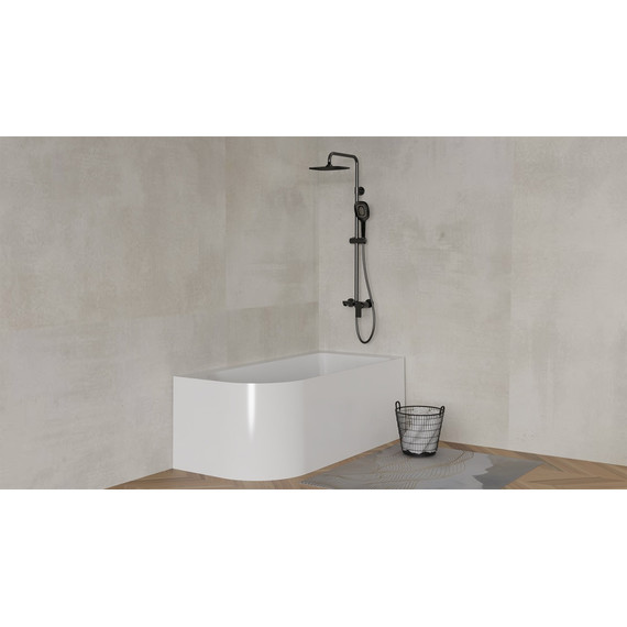 Ванна акриловая Azario Creo Ceramique Sheer A 150x80 см AZ-1859-B-1.5, в комплекте с сифоном и металлической рамой - фото 2