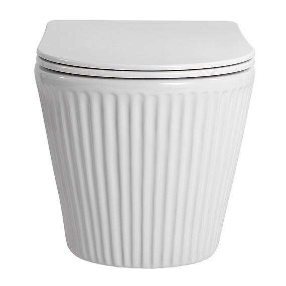 Унитаз подвесной Azario Still AZ-1909T с тонким быстросъемным сиденьем микролифт (Система смыва Торнадо) - фото 2