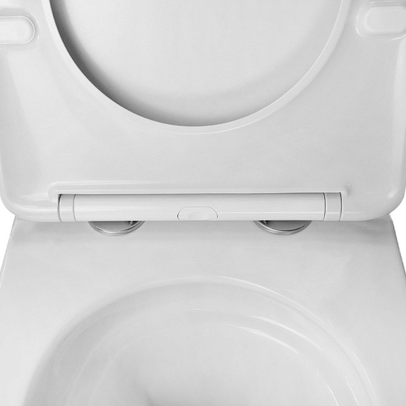 Унитаз подвесной Azario Still AZ-1909T с тонким быстросъемным сиденьем микролифт (Система смыва Торнадо) - фото 9