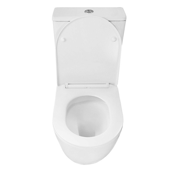 Унитаз-компакт безободковый Azario Levita AZ-2903T с тонким быстросъемным сиденьем микролифт (система смыва Торнадо) - фото 7