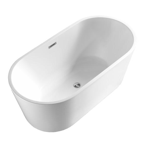 Ванна отдельностоящая Azario Rich 150x75 см AZ-6605-15075, в комплекте с сифоном и металлической рамой - фото 2